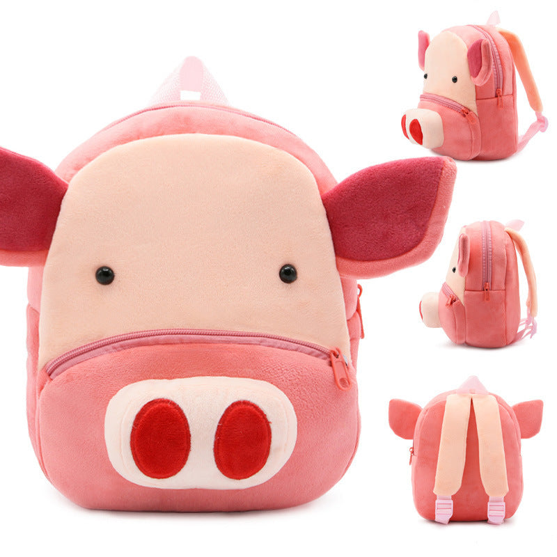 Mochila escolar pequena para jardim de infância com estampa de animais
