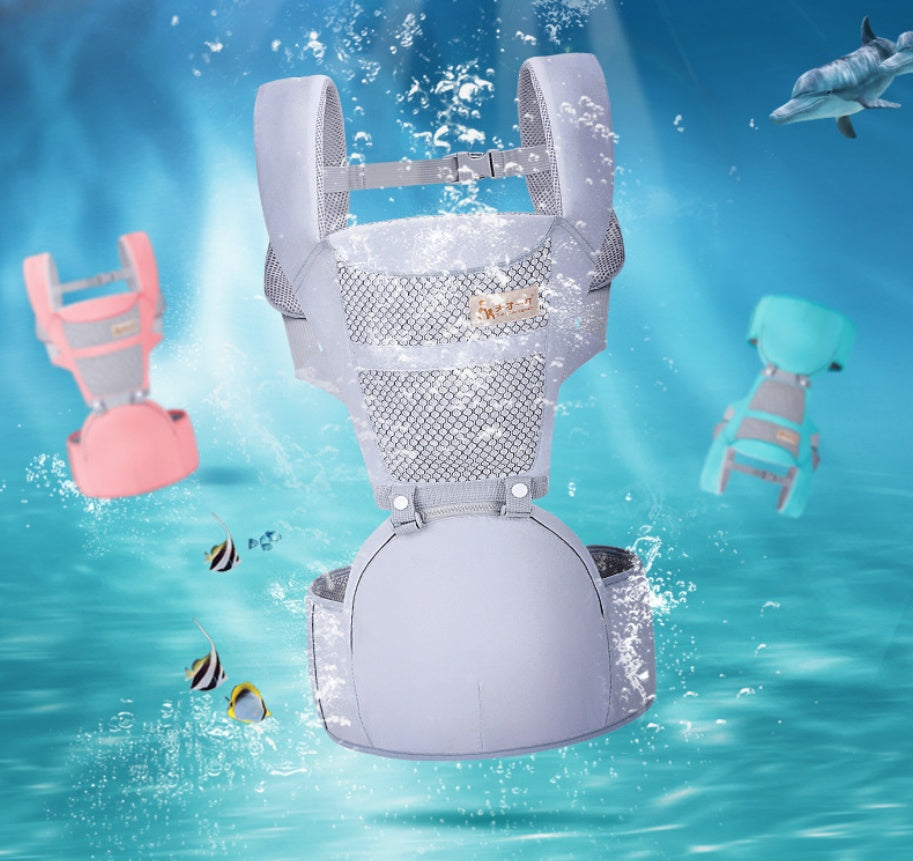 Canguru para Bebê com Cintura, Bolsa Multifuncional para Transporte de Bebê e Criança