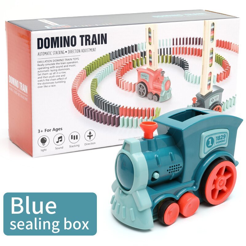 Brinquedo de trem dominó